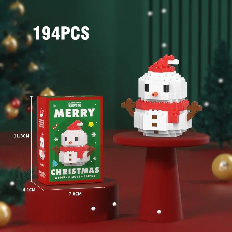 Micro Building Blocks and Mini Sets with Festive Holiday Figures