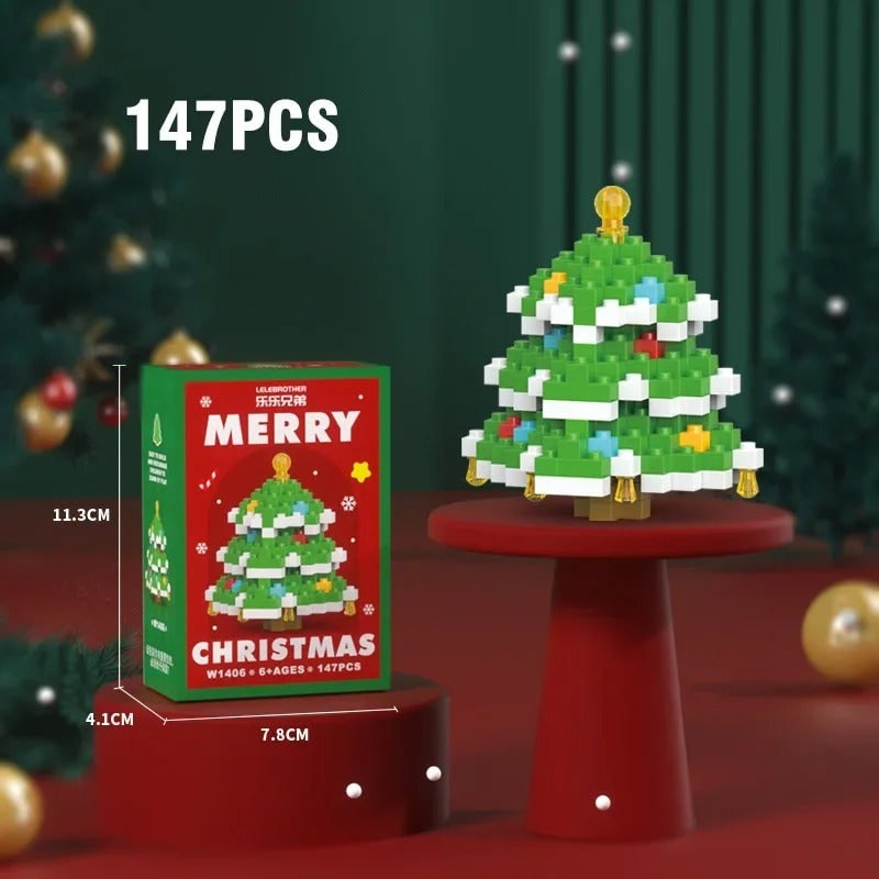 Micro Building Blocks and Mini Sets with Festive Holiday Figures