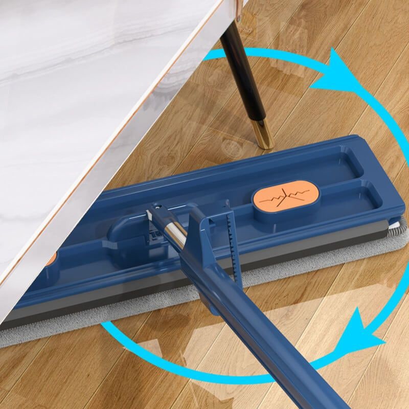 Microfiber Flat Mop Pads Self Wringing Squeeze Collapsible Bucket Self-wringing