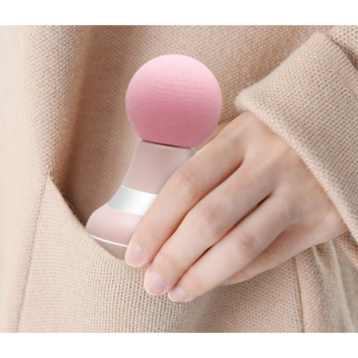 Mini Handheld Portable Massage Gun with Deep Tissue Foam Ball Head and USB Rechargeable