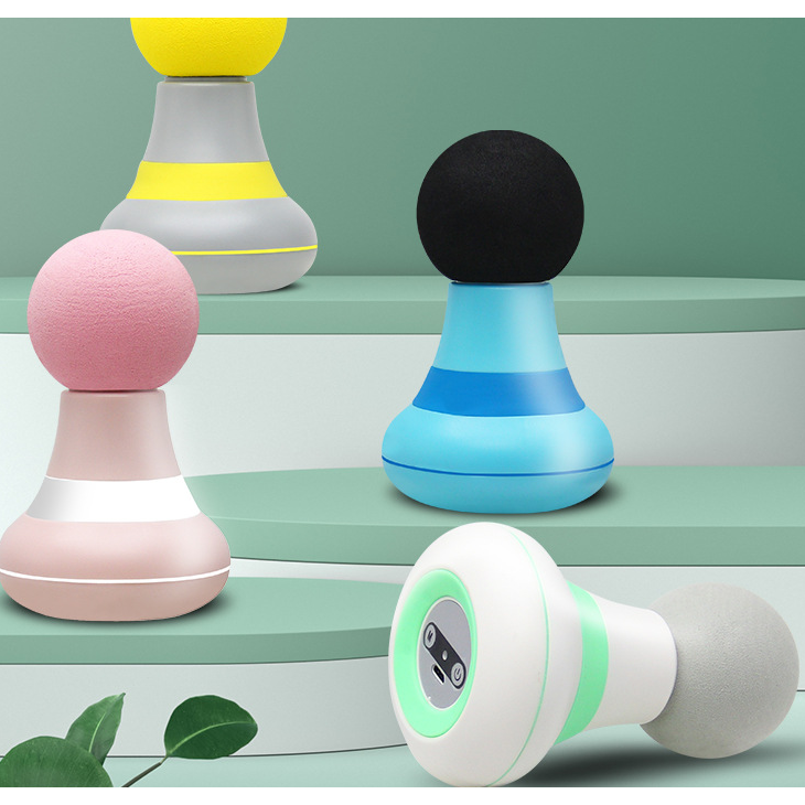 Mini Handheld Portable Massage Gun with Deep Tissue Foam Ball Head and USB Rechargeable