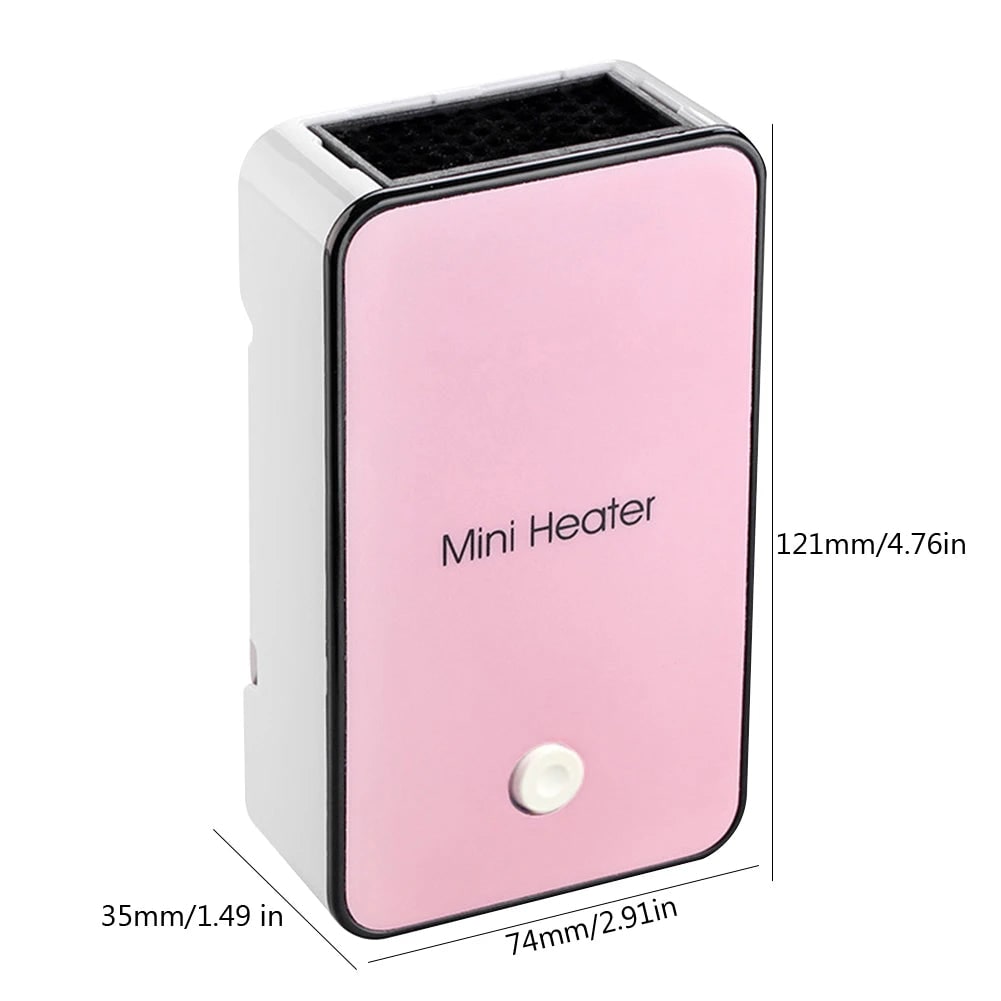 Mini Portable Ceramic Space Heater with Energy Efficient Ptc Heating for Home Office