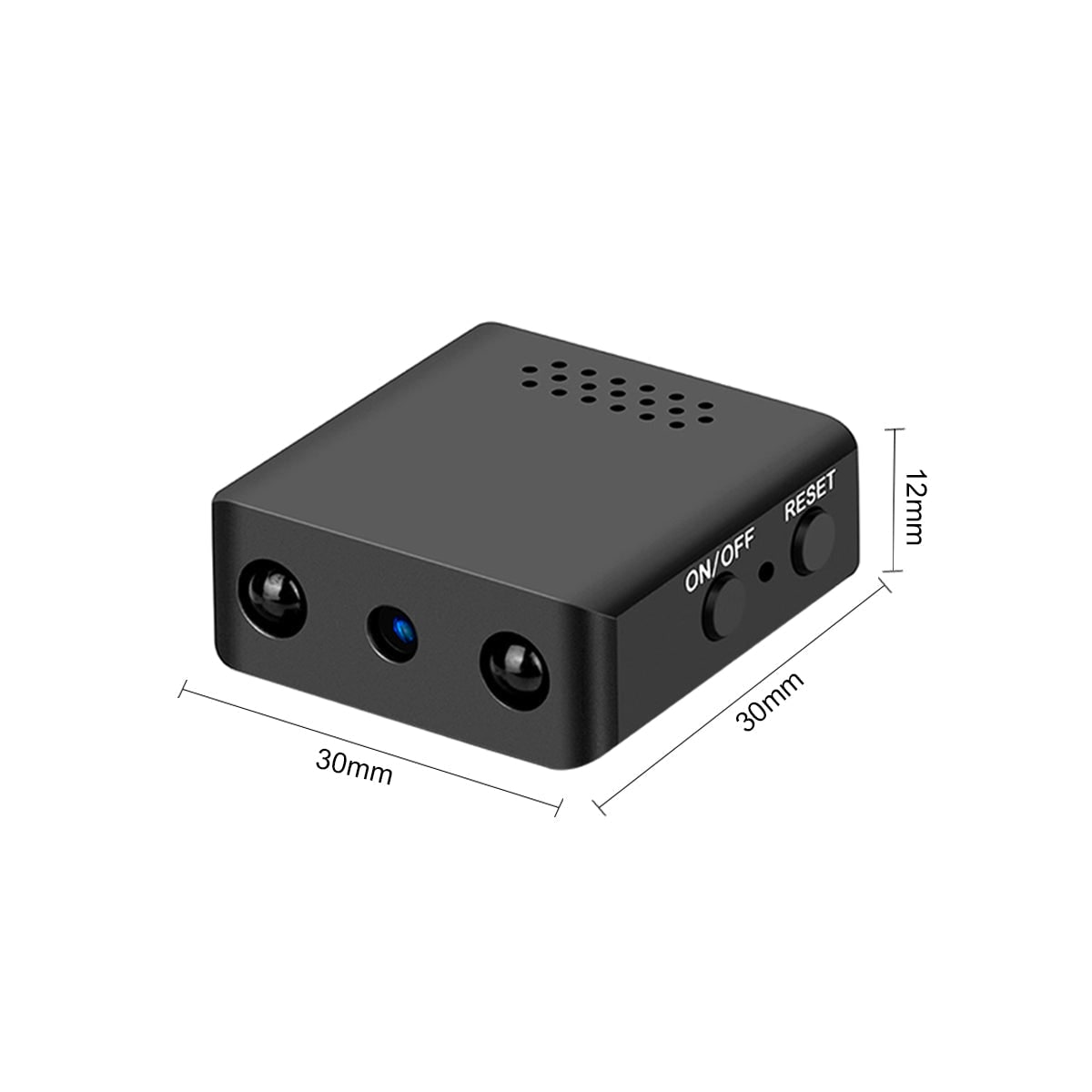 Mini Spy Security Camera with Night Vision Wireless Audio and Compact HD Design Small
