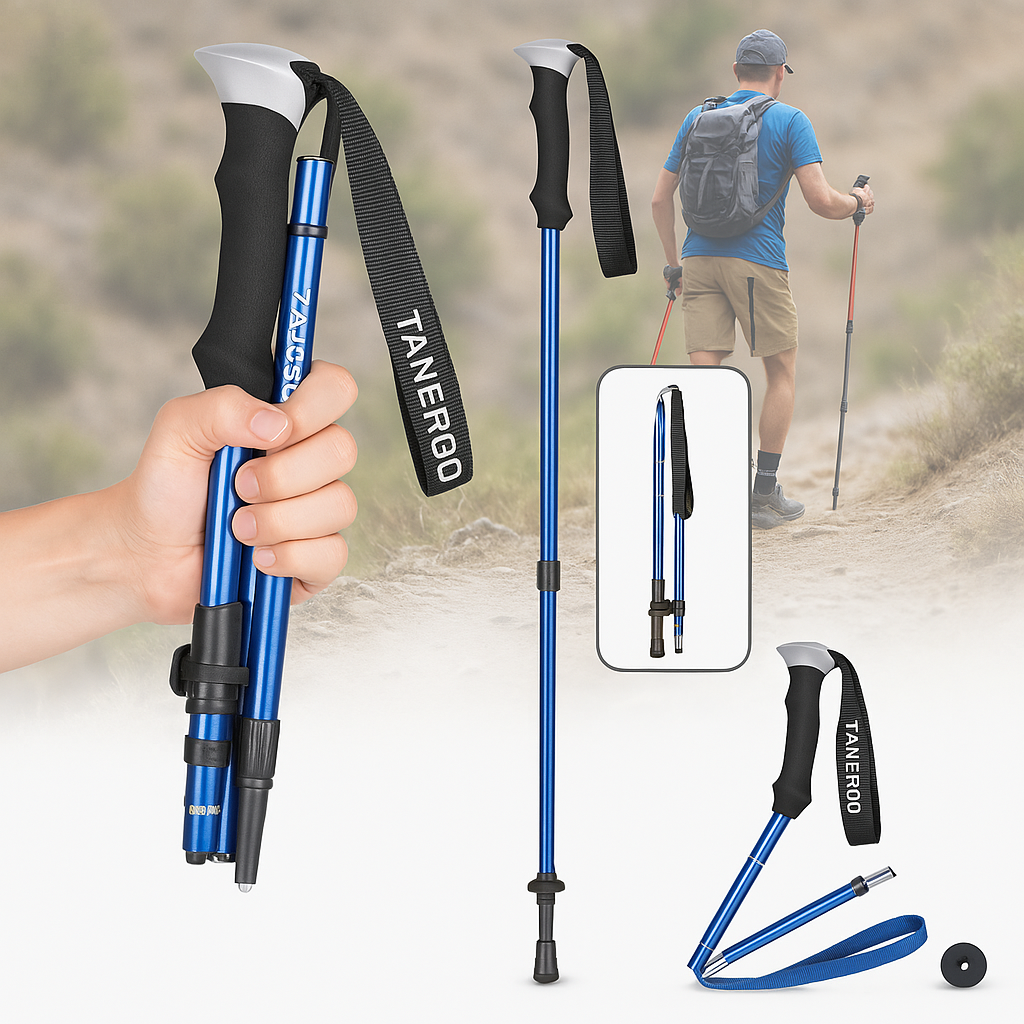 Lightweight Hiking Poles and Foldable Walking Support