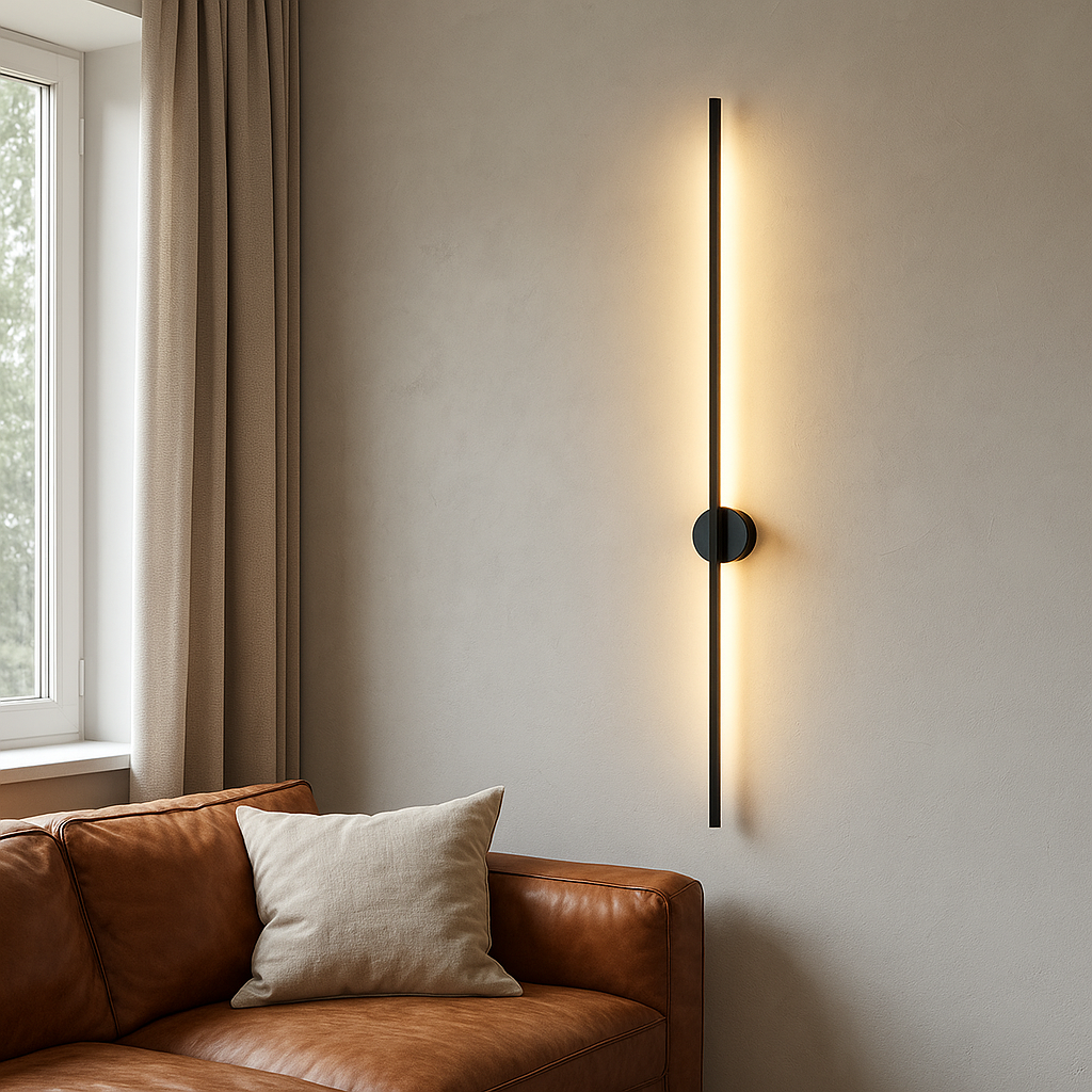 Modern Contemporary Linear LED Wall Sconce with Indirect Backlighting