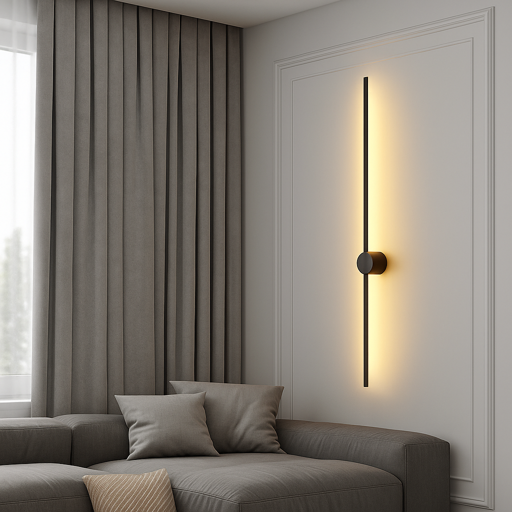 Modern Contemporary Linear LED Wall Sconce with Indirect Backlighting