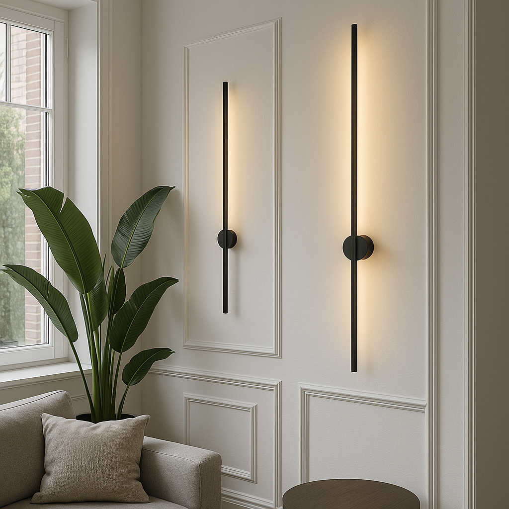 Modern Contemporary Linear LED Wall Sconce with Indirect Backlighting