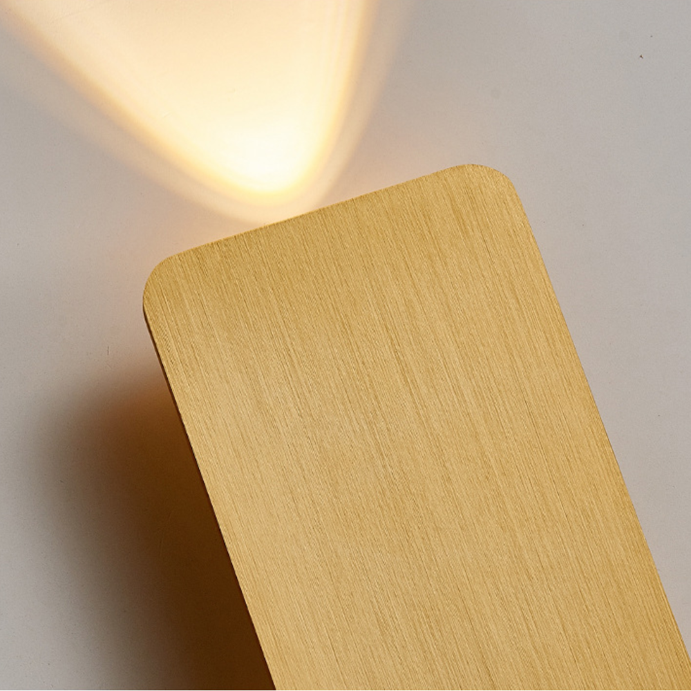 Modern Contemporary Wall Sconce LED Rectangular Flush Mount Metal Light Fixture Indoor