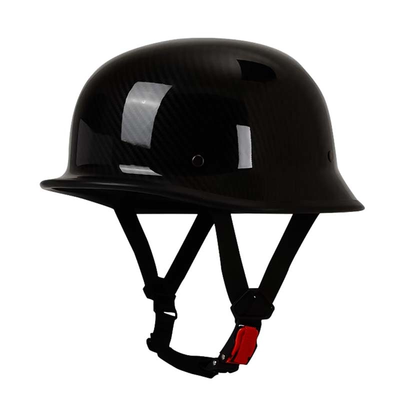 Motorcycle Half Helmet Open Face German Quick Release Buckle Adjustable Chin Strap