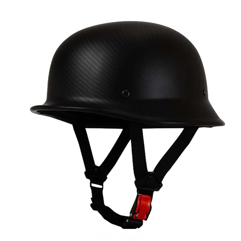 Motorcycle Half Helmet Open Face German Quick Release Buckle Adjustable Chin Strap