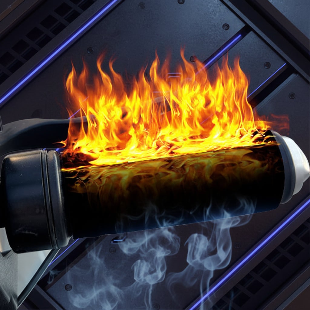 Motorcycle Heated Grips with USB Temperature Control and Non-Slip Fabric Covers