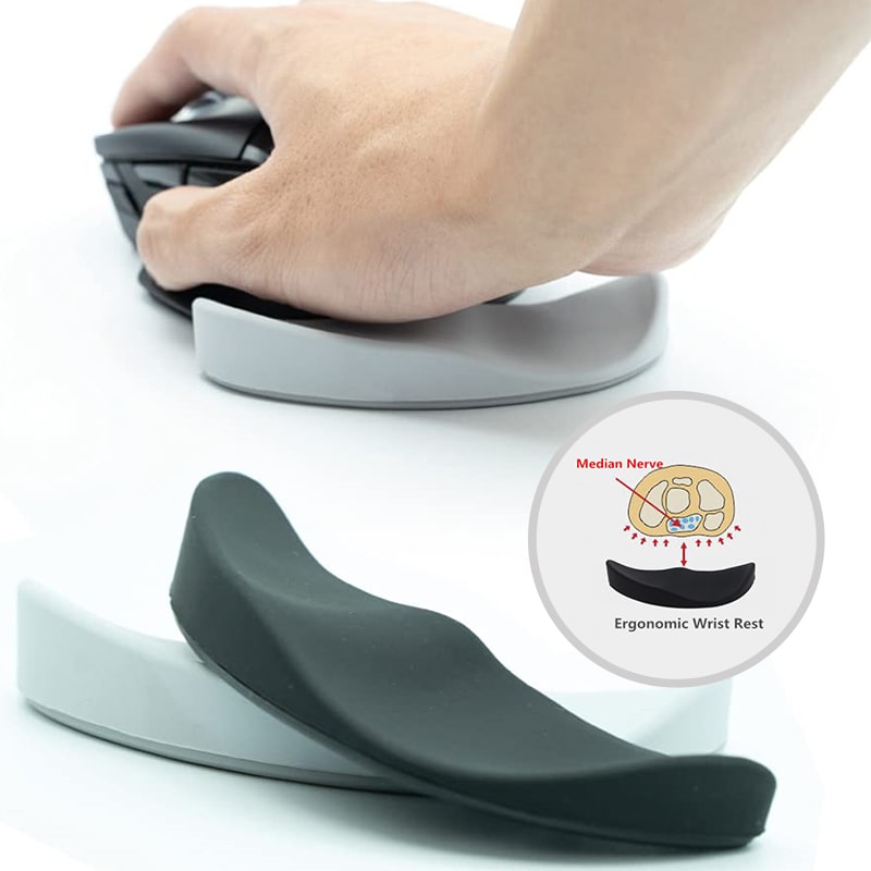 Mouse Wrist Rest Pad with Ergonomic Support for Computer Gaming and Office Use
