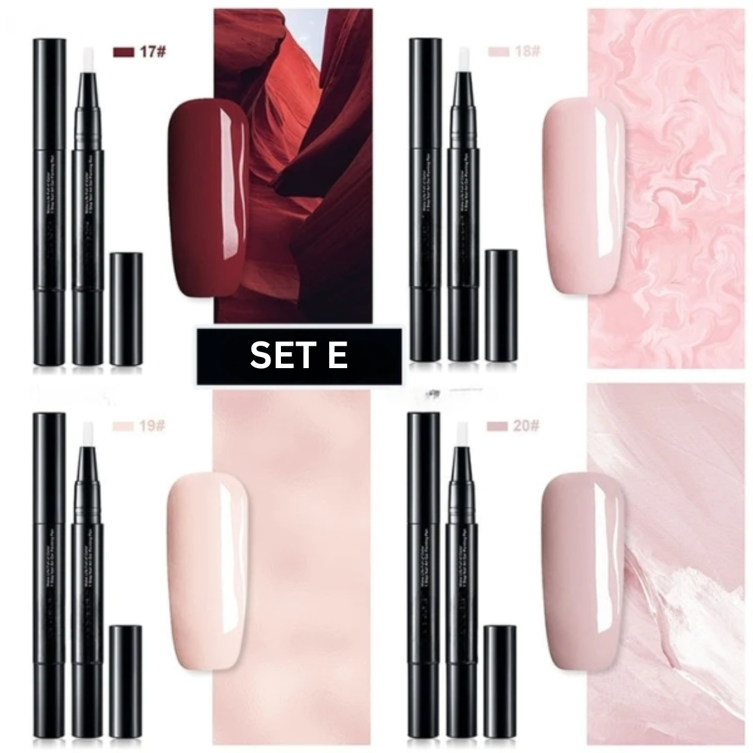Nail Art Pen Polish Gel Brush Liquid Quick Dry