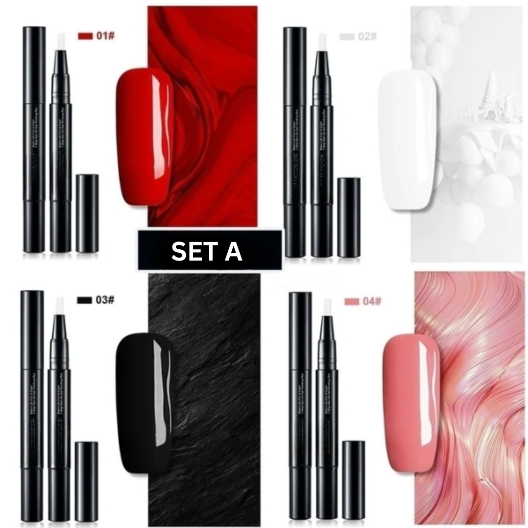 Nail Art Pen Polish Gel Brush Liquid Quick Dry