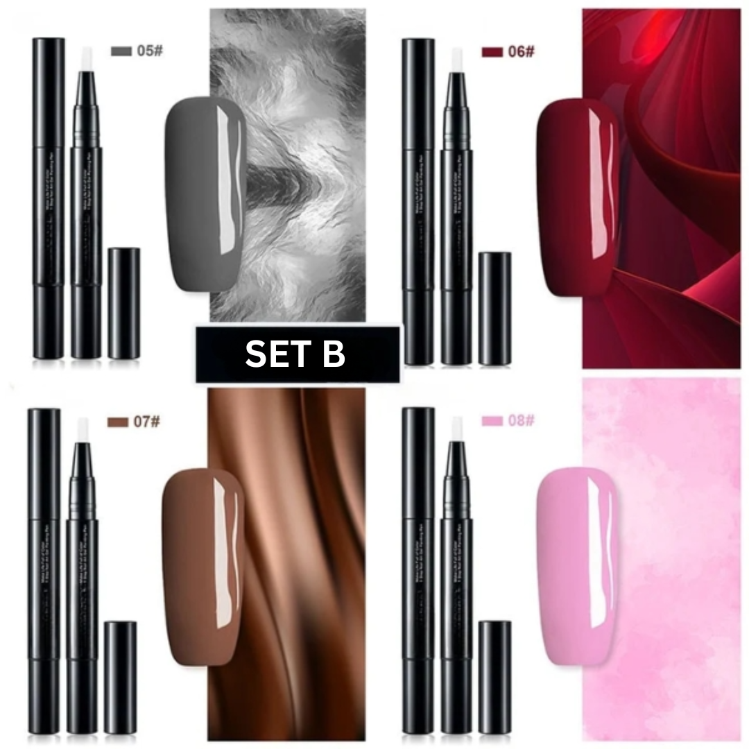 Nail Art Pen Polish Gel Brush Liquid Quick Dry