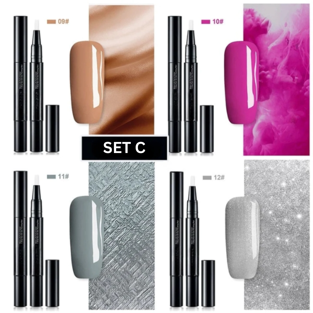 Nail Art Pen Polish Gel Brush Liquid Quick Dry