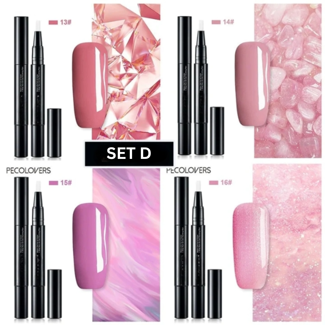 Nail Art Pen Polish Gel Brush Liquid Quick Dry