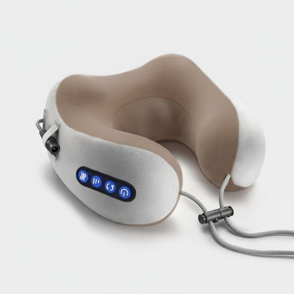 Neck Massager Pillow and Shoulder with Heat Rechargeable U-Shaped Heating Massage