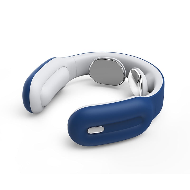 Neck Massager with Heat and Shoulder Trapezius Muscle Relief Wireless Electric Pulse Device