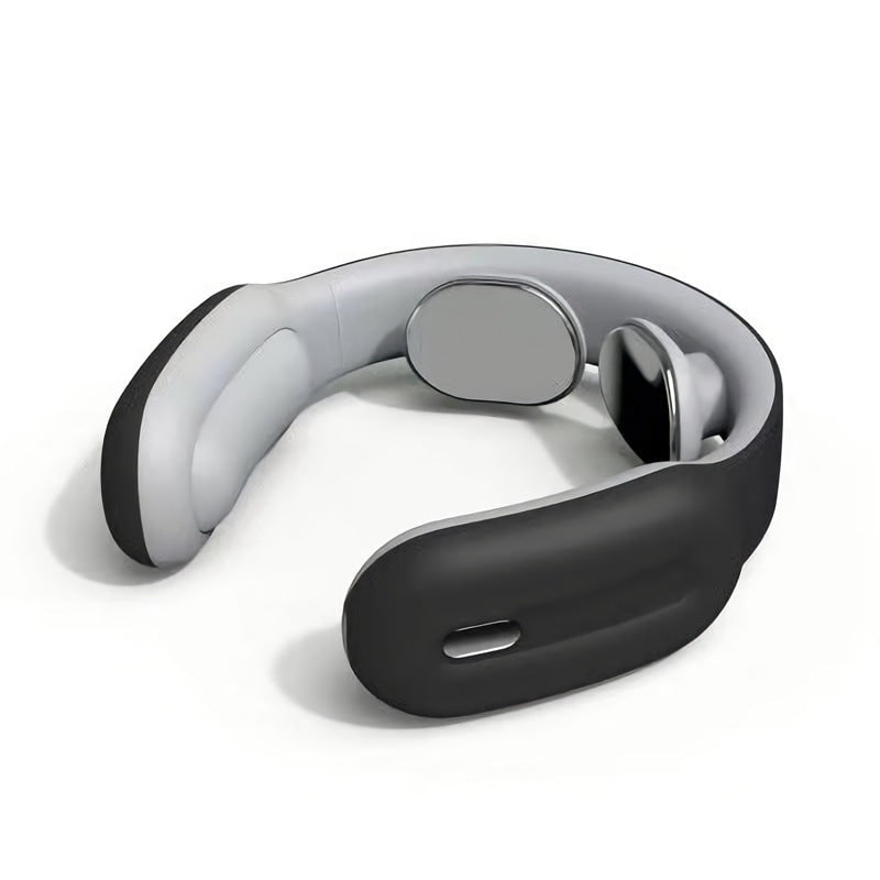 Neck Massager with Heat and Shoulder Trapezius Muscle Relief Wireless Electric Pulse Device
