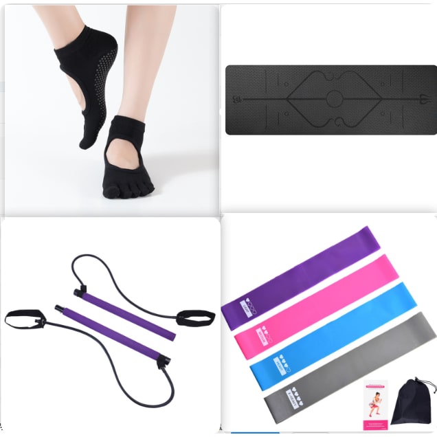 Non Slip Tpe Yoga Mat with Thick Cushioning and Body Alignment Lines for Exercise Foam