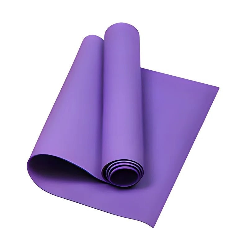 Non-Slip Foldable Yoga Mat with Pilates Grid Lines Portable 4mm Eva Foam Lightweight