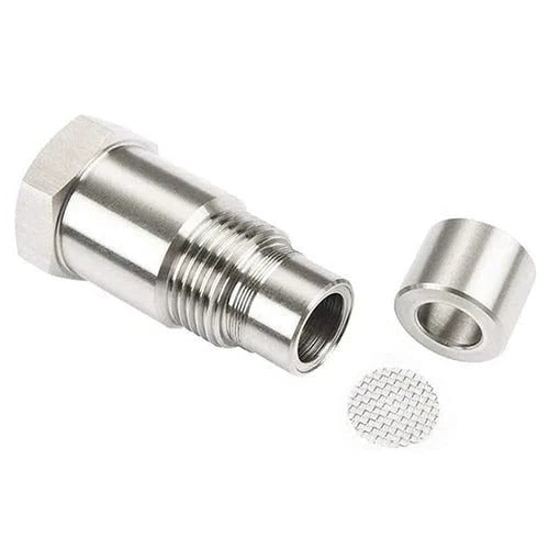 O2 Sensor Spacer with Oxygen Adapter and Built-In Mini Catalytic Converter for Check Engine Light