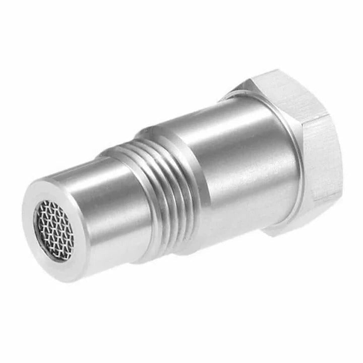 O2 Sensor Spacer with Oxygen Adapter and Built-In Mini Catalytic Converter for Check Engine Light