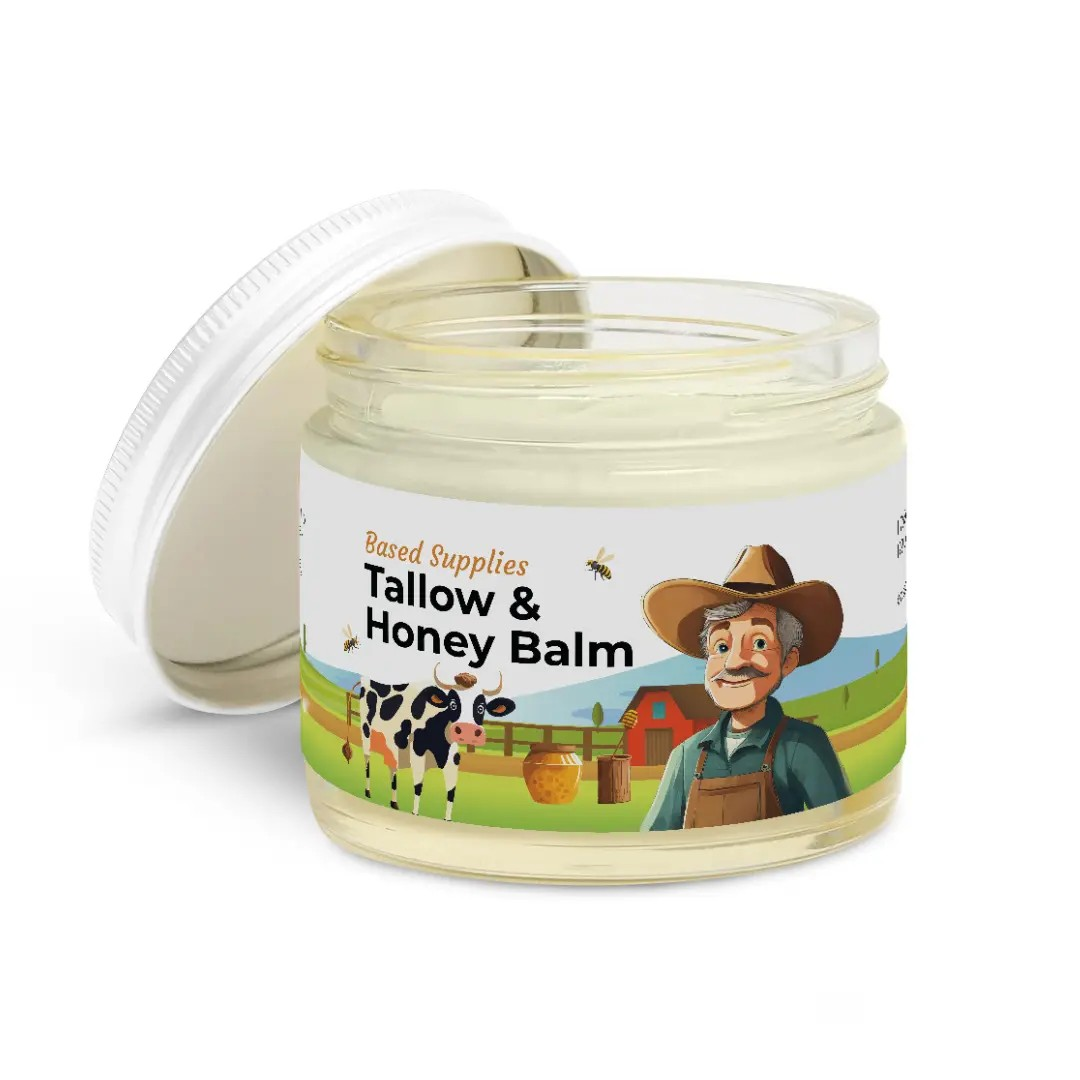 Tallow Honey Balm – Moisturizer for Mature Skin with Vitamins A, D & E | Face & Neck Care