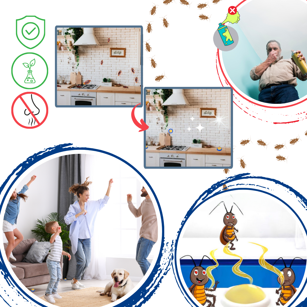 Odorless Cockroach Bait Station for Home Pest Control