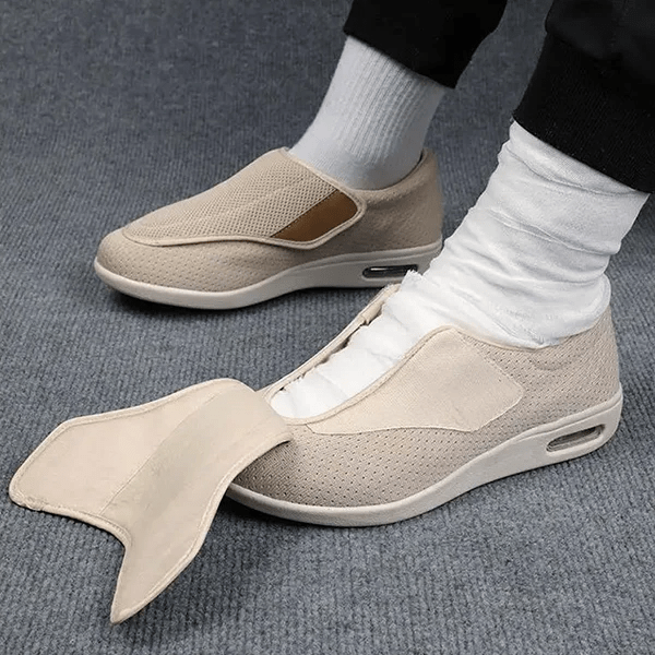Orthopedic Shoes Slip Extra Wide Breathable Mesh Cushioned Insole Non Diabetic