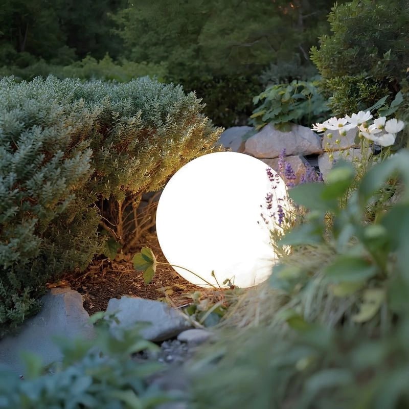 Outdoor Lights Globe Frosted Portable Cordless Garden Weather Resistant