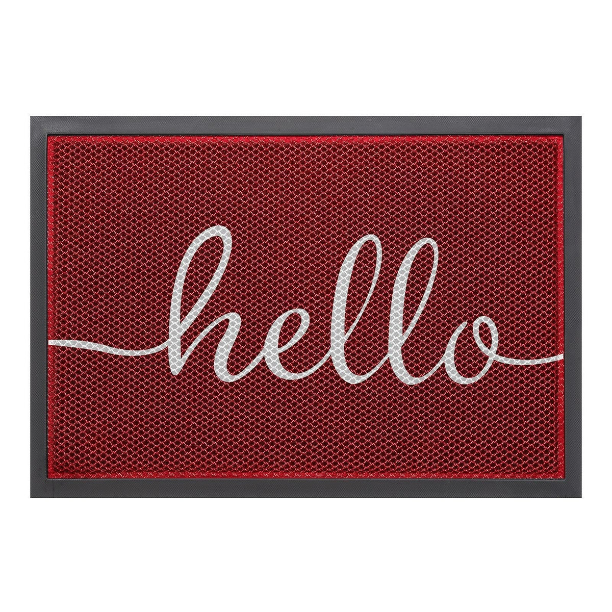 Outdoor Rugs for Porch and Doormat with Non-Slip Rubber Backing and Water Resistant PVC Mesh Surface