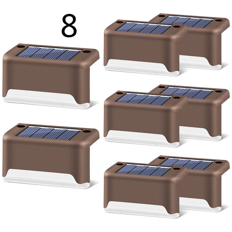 Outdoor Solar Deck and Fence Lights with Step Lighting for Patio Stairs and Walkway