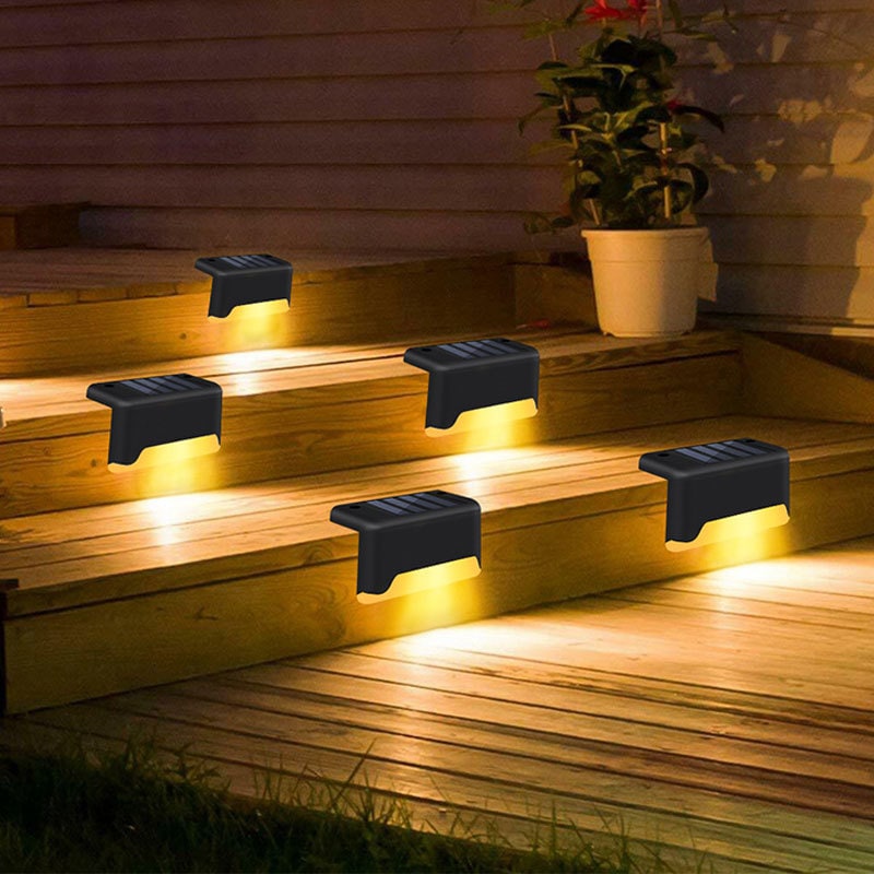 Outdoor Solar Deck and Fence Lights with Step Lighting for Patio Stairs and Walkway