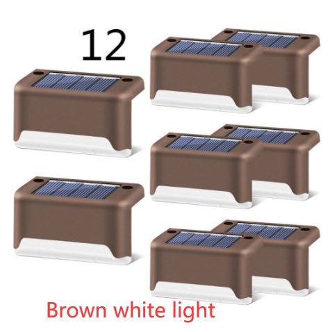 Outdoor Solar Deck and Fence Lights with Step Lighting for Patio Stairs and Walkway