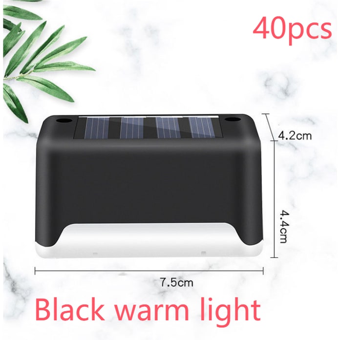 Outdoor Solar Deck and Fence Lights with Step Lighting for Patio Stairs and Walkway