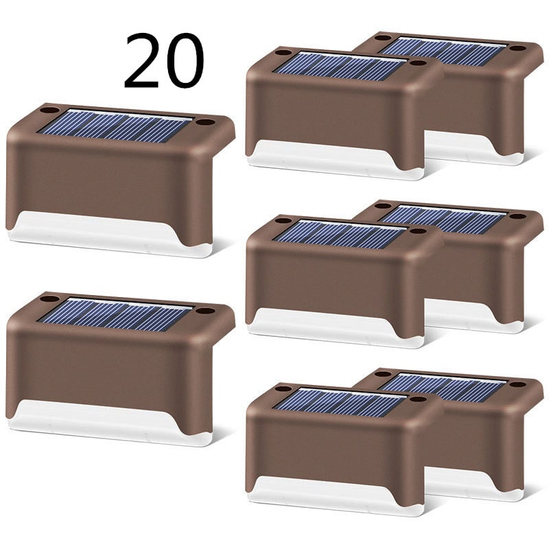 Outdoor Solar Deck and Fence Lights with Step Lighting for Patio Stairs and Walkway