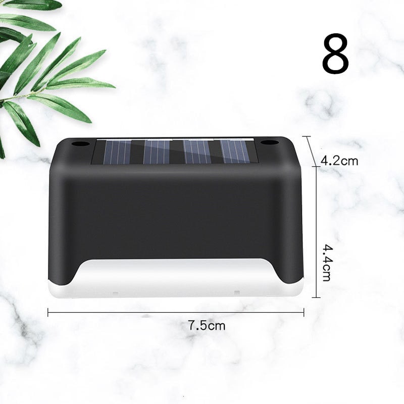 Outdoor Solar Deck and Fence Lights with Step Lighting for Patio Stairs and Walkway