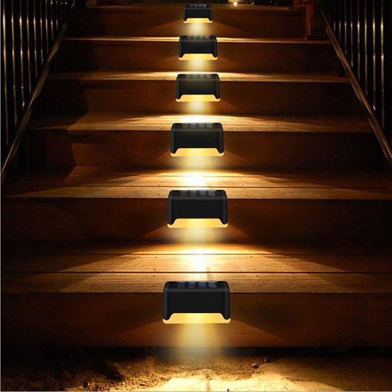 Outdoor Solar Deck and Fence Lights with Step Lighting for Patio Stairs and Walkway