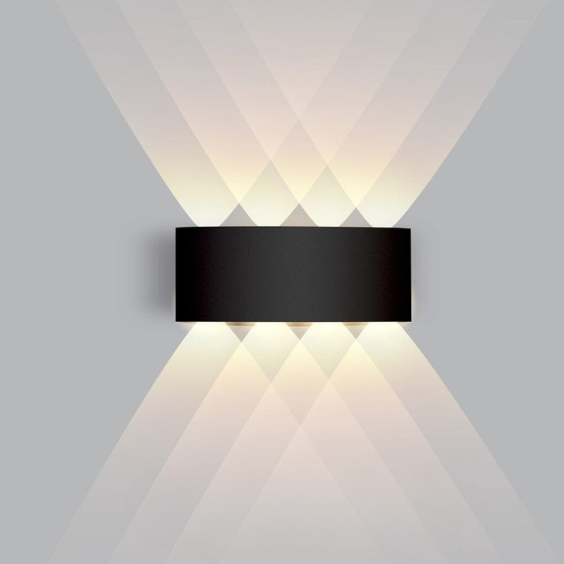 Outdoor Wall Sconce Light LED Up Down Modern Slim Weatherproof Lamp