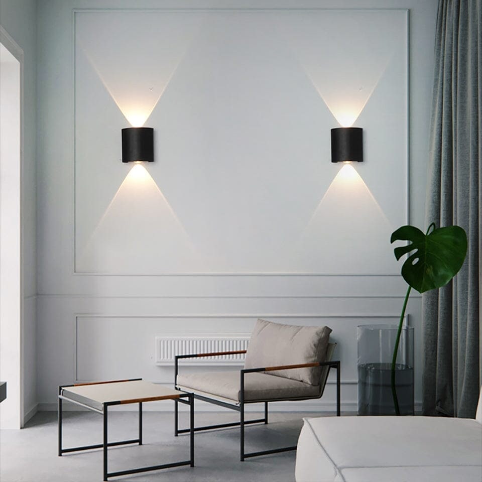 Outdoor Wall Sconce Light LED Up Down Modern Slim Weatherproof Lamp