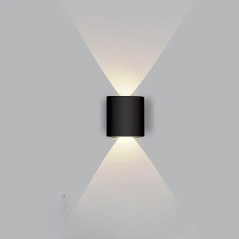 Outdoor Wall Sconce Light Waterproof LED Fixture Curved Up Down Beam Modern