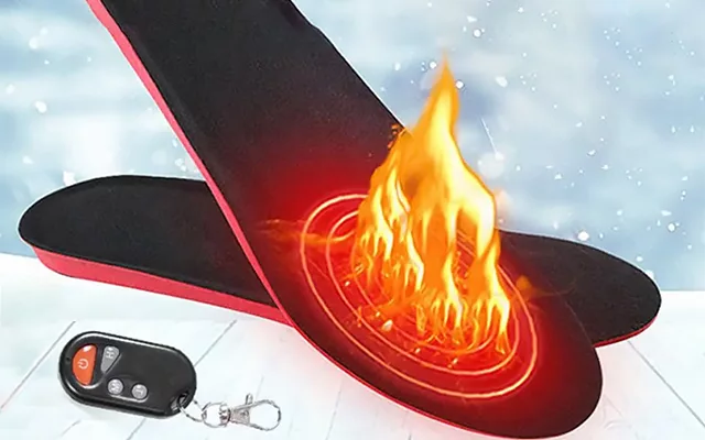 Wireless Heated Shoe Insoles Remote-Control Rechargeable Warmers