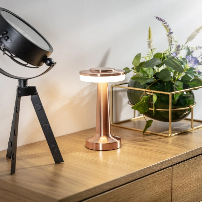 Portable Dimmable Table Lamp Elegant Retro Design