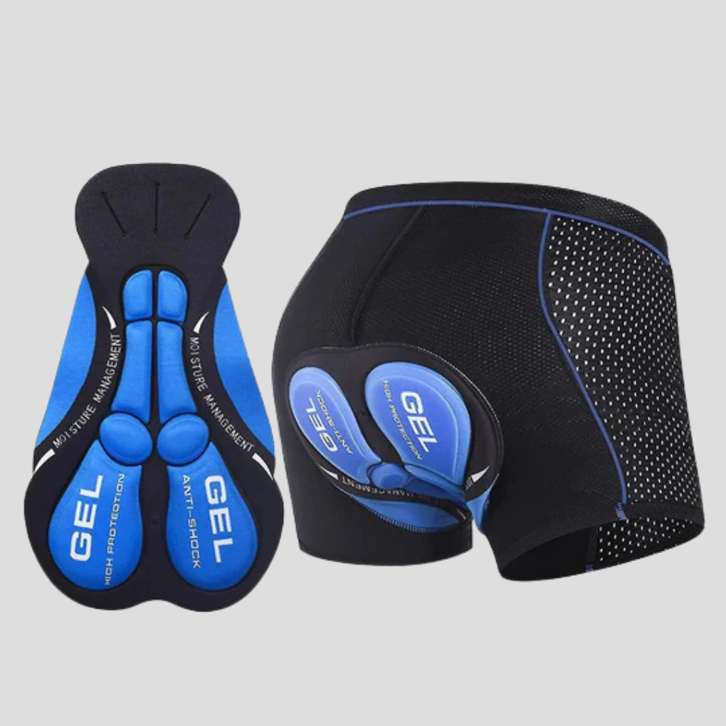 Padded Bike Shorts with Gel Cushion and Breathable Mesh for Cycling Riding