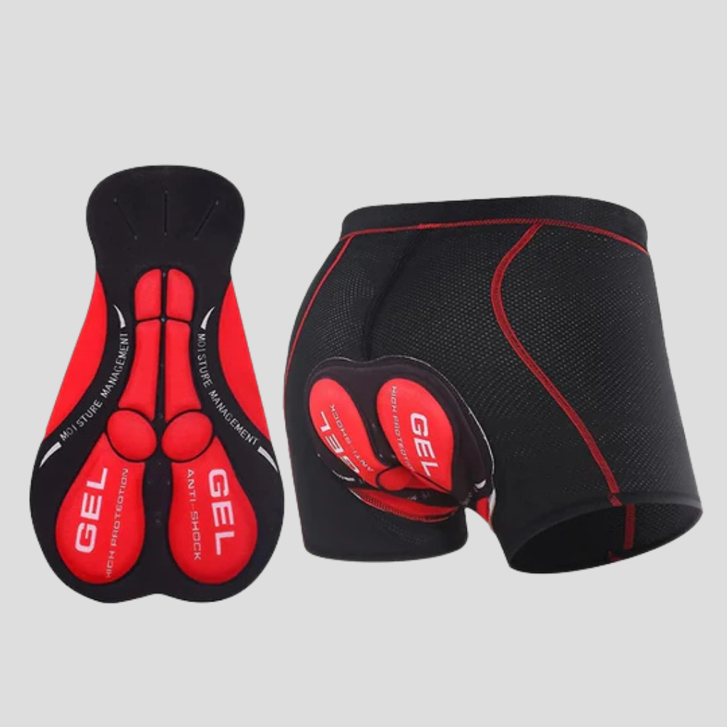 Padded Bike Shorts with Gel Cushion and Breathable Mesh for Cycling Riding