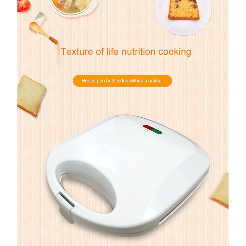 Panini Sandwich Press Grill and Maker with Non-Stick Triangle Plates Electric Breakfast Toaster