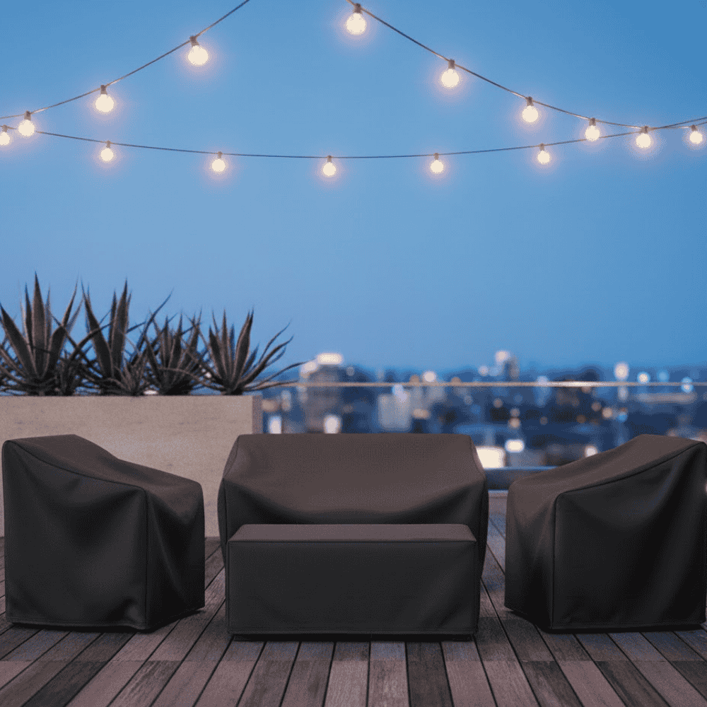 Patio Couch Covers and Outdoor Furniture Waterproof with Stitched Seams Heavy Duty