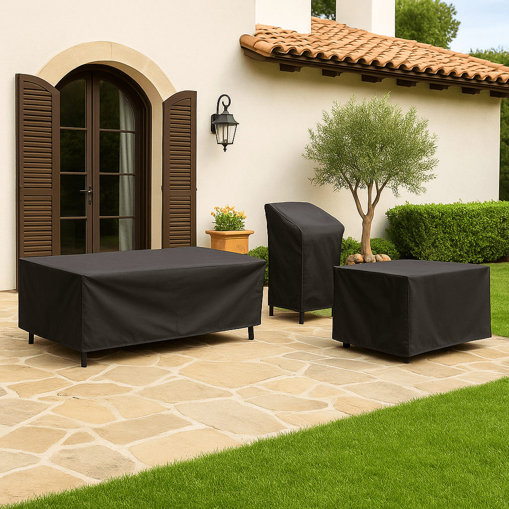 Patio Couch Covers and Outdoor Furniture Waterproof with Stitched Seams Heavy Duty